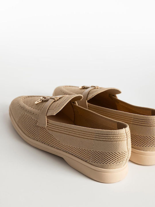Γυναικεία Loafers σε Μπεζ Χρώμα