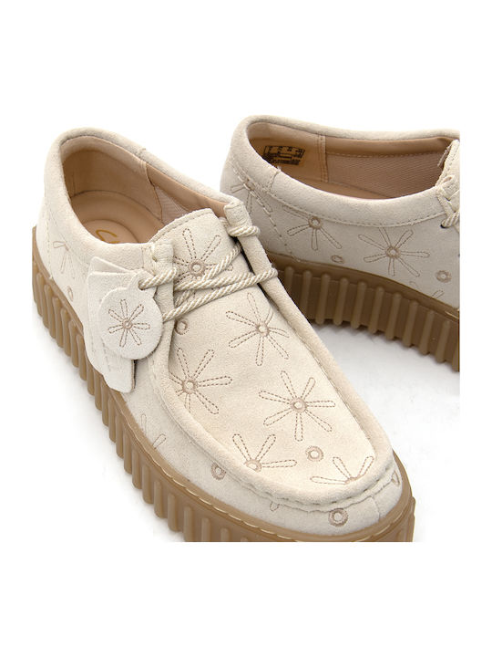 Torhill Bee Suede Δερμάτινα Γυναικεία Μοκασίνια σε Μπεζ Χρώμα