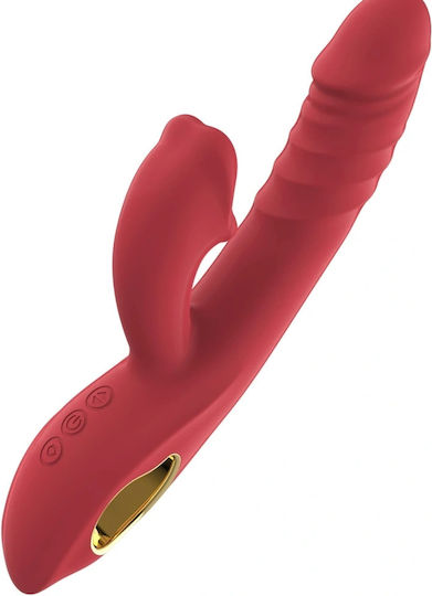 Δονητής Rabbit 24.6cm Κόκκινος