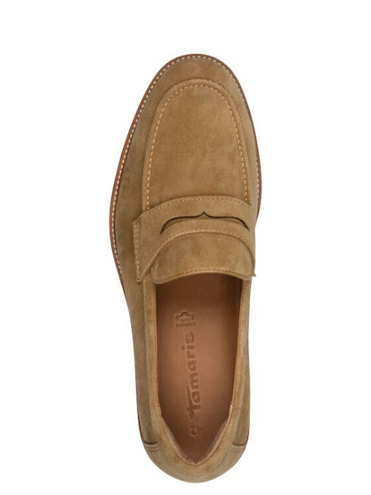 Δερμάτινα Ανδρικά Loafers σε Ταμπά Χρώμα