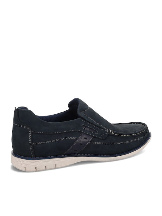 Men's Leather Loafers Blue