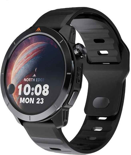 X-Trek 2 Stainless Steel Smartwatch με Παλμογράφο (Μαύρο)
