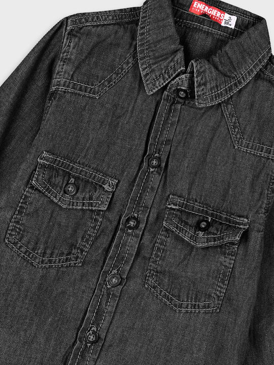 Kids Shirt Long Sleeve Black