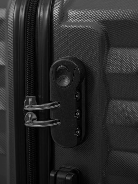 Hard Black Suitcases With 4 Wheels Set Of 3 Pieces