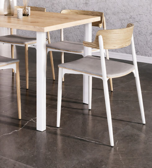 Finetto Metal Furniture Leg Suitable for Table / Coffee Table / Desk 5x5cm White