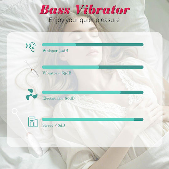 Love Vibrator Egg with Remote Control White