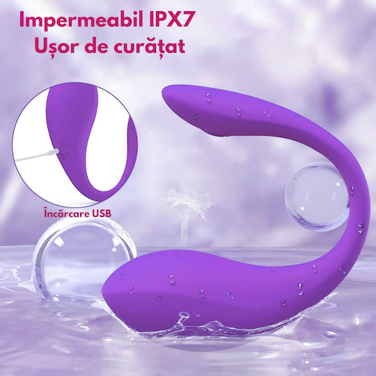 Vibrator G-Punkt mit Fernbedienung 20cm Lila