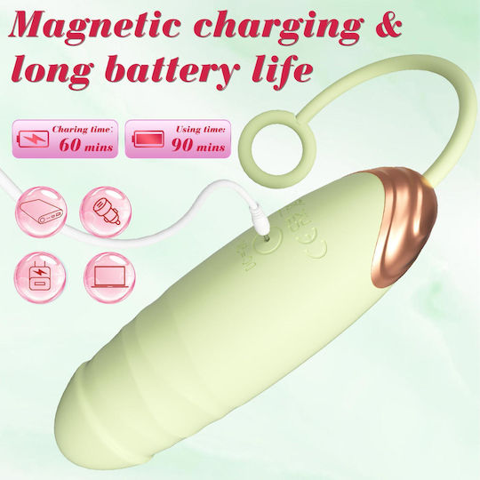 Love Vibrator Egg with Remote Control Green