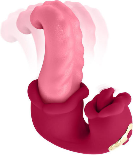 Teazers Vibrator Double Vibrator with Remote Control Pink
