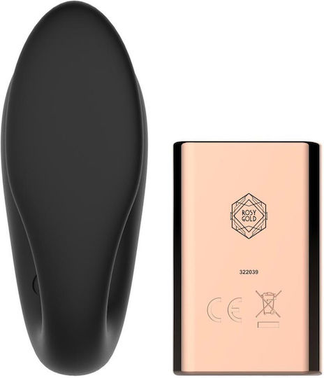 Rosy Gold Vibrator Dublu Vibrator cu Telecomandă Negru
