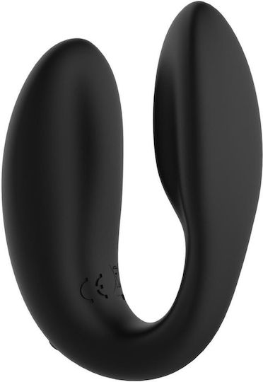Rosy Gold Vibrator Dublu Vibrator cu Telecomandă Negru