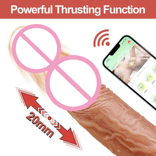 Lovesecret Realistic Vibrator cu Telecomandă 21.5cm Flesh