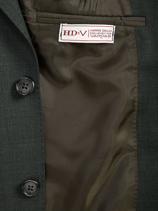 De vară Costum Bărbați cu Croială Strâmtă Green