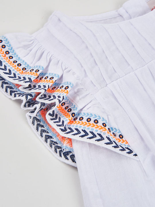 Kids Top Short-sleeved White