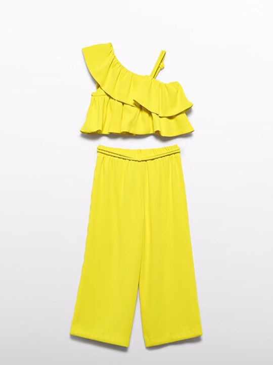Kids' Set with Pants Summer 2pcs Yellow