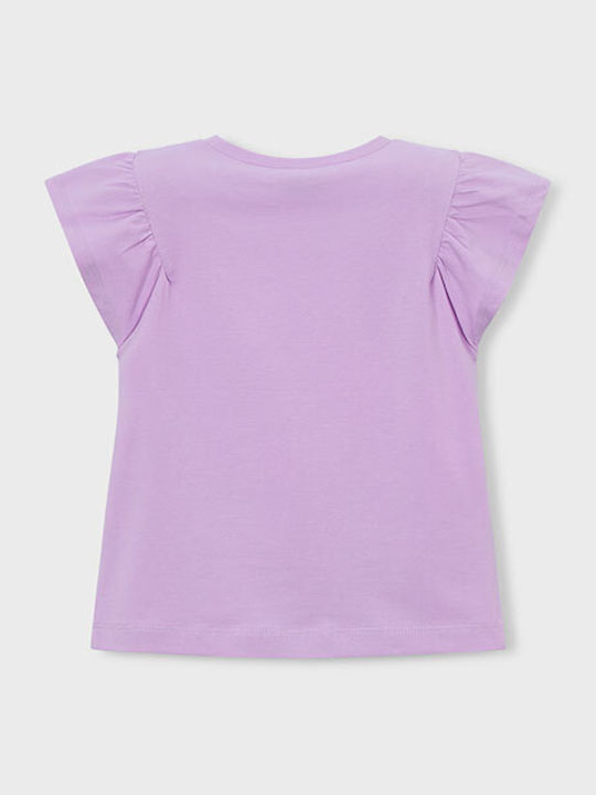Kids Short-Sleeved Lilac Blouse
