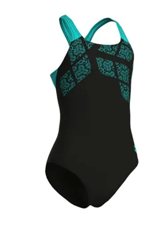 Arena Kinder Badeanzug Einteilig Black-light Blue Arena Kinder Badeanzug Einteilig Black-light Blue