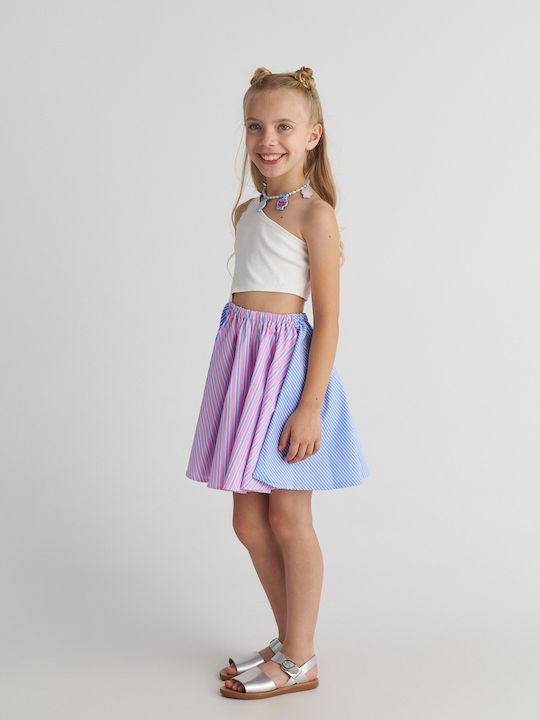Rochie pentru Copii Fără mâneci Cu dungi Light Blue