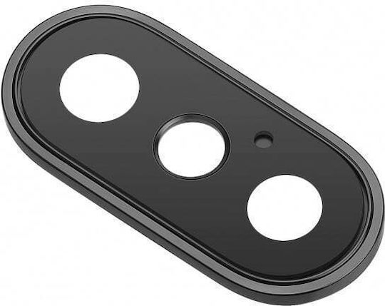 Protecție Cameră Tempered Glass Black pentru Apple iPhone X