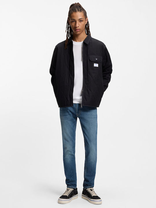 Ανδρικό Παντελόνι Τζιν με Skinny Tapered Εφαρμογή Blue