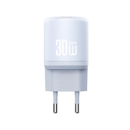 XO Ladegerät ohne Kabel mit USB-A Anschluss und USB-C Anschluss 30W Schnellaufladung 3.0 Blau (L151)