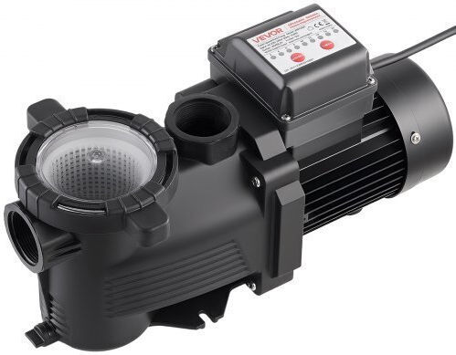 Vevor Pompa De Apă Pentru Piscină Cu Filtru Cu O Singură Fază Cu Alimentare Maximă 14000 Lt/h