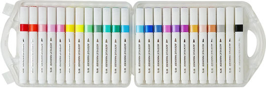 M & G Drawing Markers 1mm Thin Set 24 Colours