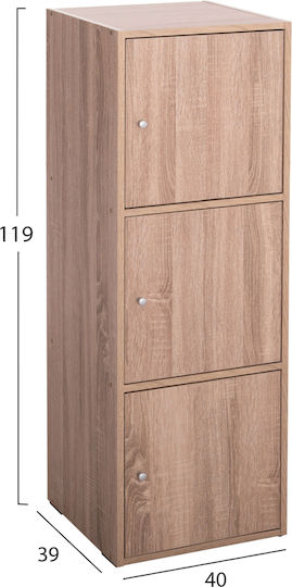 Soriano Living Room Cabinet Made of Particle Board Sonoma Oak 40x39x119cm
