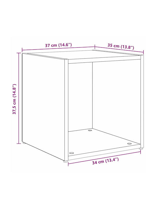 Floor Cabinets Brown (2 pcs) 37x35x37 cm