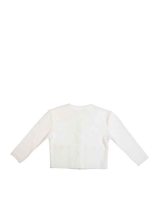 Kinderstrickjacke Weiß