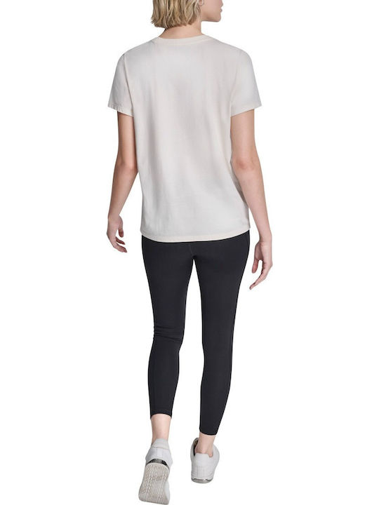 Damen Bluse Kurzärmelig Beige