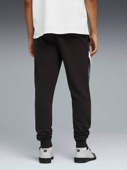 Sweatpants with Elastic Black