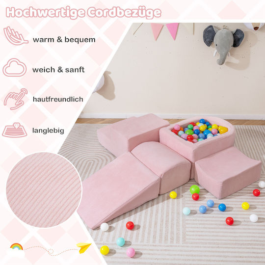 Costway Set made of Fabric Pink