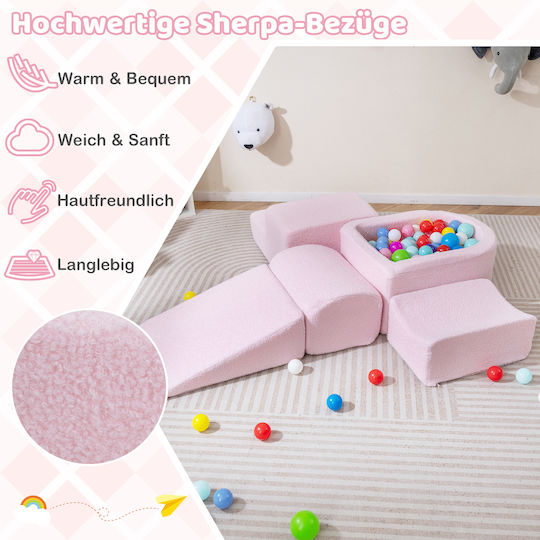 Costway Set made of Fabric Pink