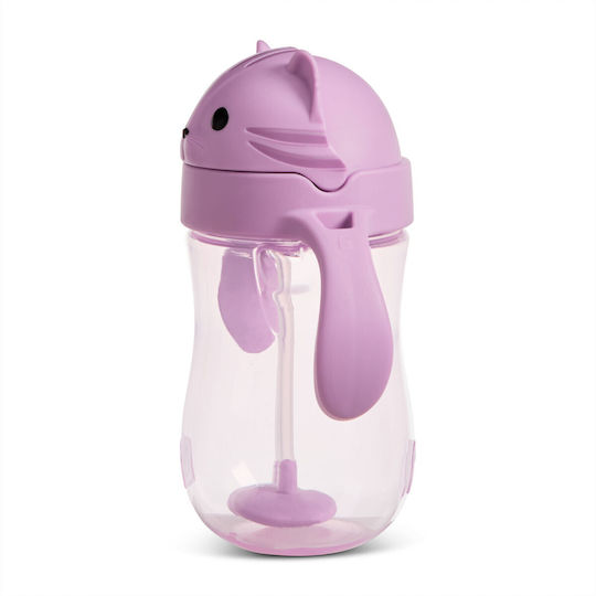 Munchkin Toddler Cup Any Angle Weighted Straw Plastic Purple 296ml for 9m+