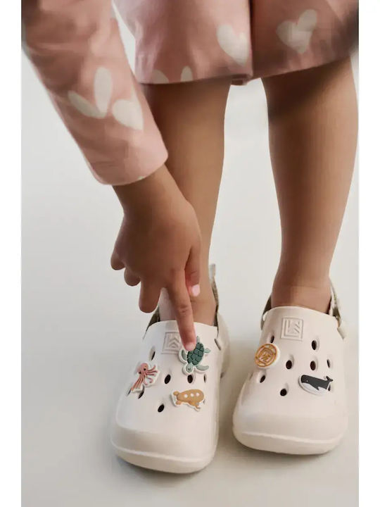 Milas Sandy Mix Kids Beach Shoes Clogs Beige