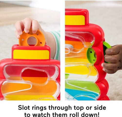 Fisher Price Игра Пирамида Drop Through - Rock-A-Stack За 9+ Месеца