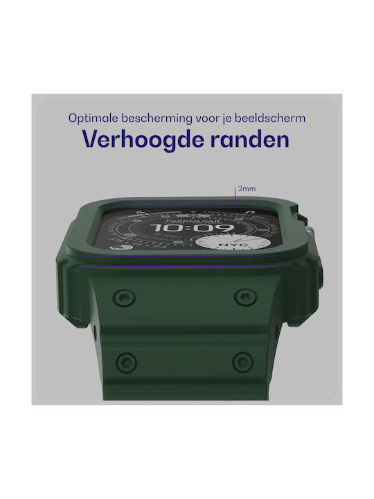 Tragbare Hülle Apple Watch Ultra 3 Ultra 2 Ultra 1 49mm Buddi Forge Unibody Magnetische Silikon Grün