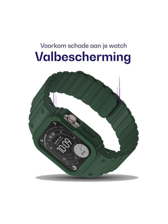 Tragbare Hülle Apple Watch Ultra 3 Ultra 2 Ultra 1 49mm Buddi Forge Unibody Magnetische Silikon Grün