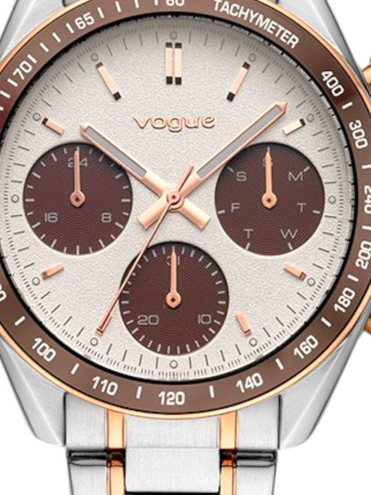 Vogue Happy Womens Watch 38mm Battery with Silver Metal Bracelet