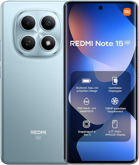Xiaomi Redmi Note 15 NFC 5G Dual SIM (6/128GB) Glacier Blue