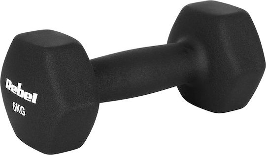 Rebel Active Hexagon Dumbbell Made of Neoprene 1 x 6kg