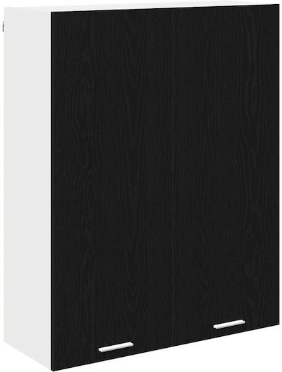 Cabinet Wall with Countertop Black 80x31x100cm