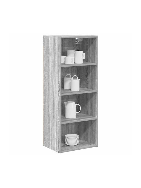 Wand-Küchenschrank mit Arbeitsplatte Grau 40x29,5x100cm