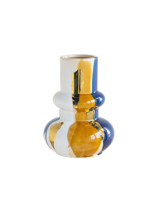 Artekko Ekko Dekorative Keramikvase Mehrfarbig 18,5x18,5x25 cm