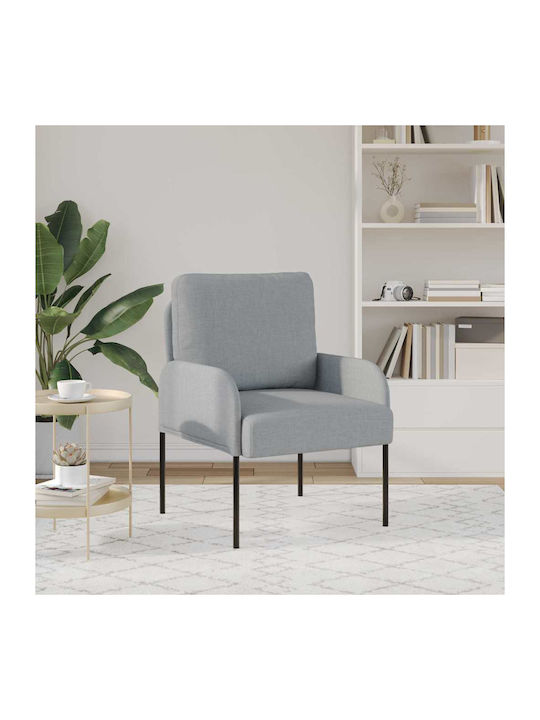 Armchair Light Grey 60x56x80cm
