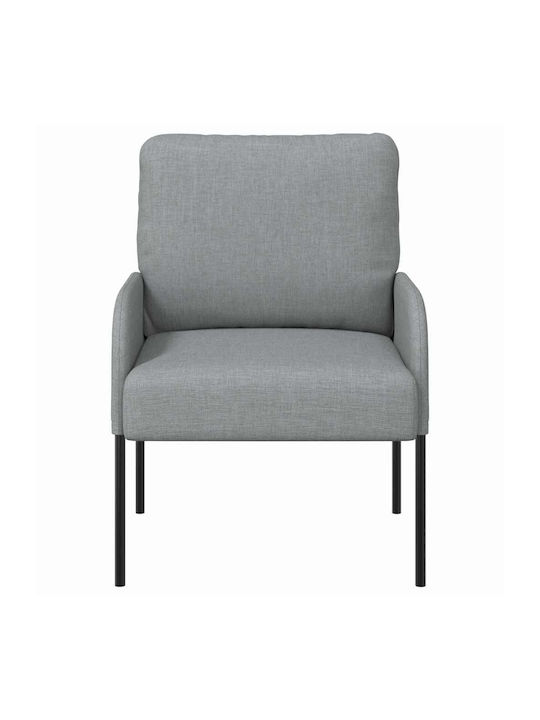 Armchair Light Grey 60x56x80cm