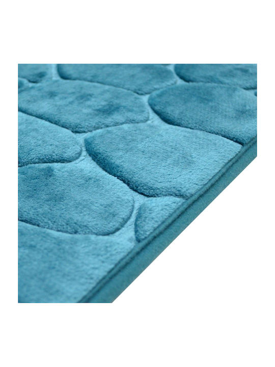 Ankor Non-Slip Bath Mat Memory Foam 807871 Petrol 50x80cm