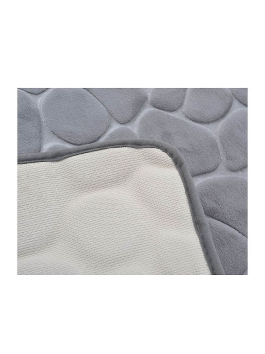 Ankor Non-Slip Bath Mat Memory Foam 807857 Grey 50x80cm