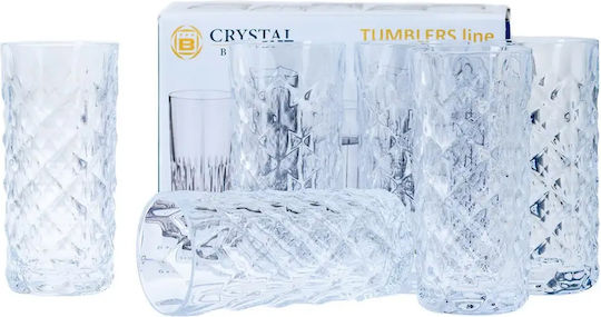 Crystal Bohemia Set Brillen Wasser Kristall 330ml 6 Stück